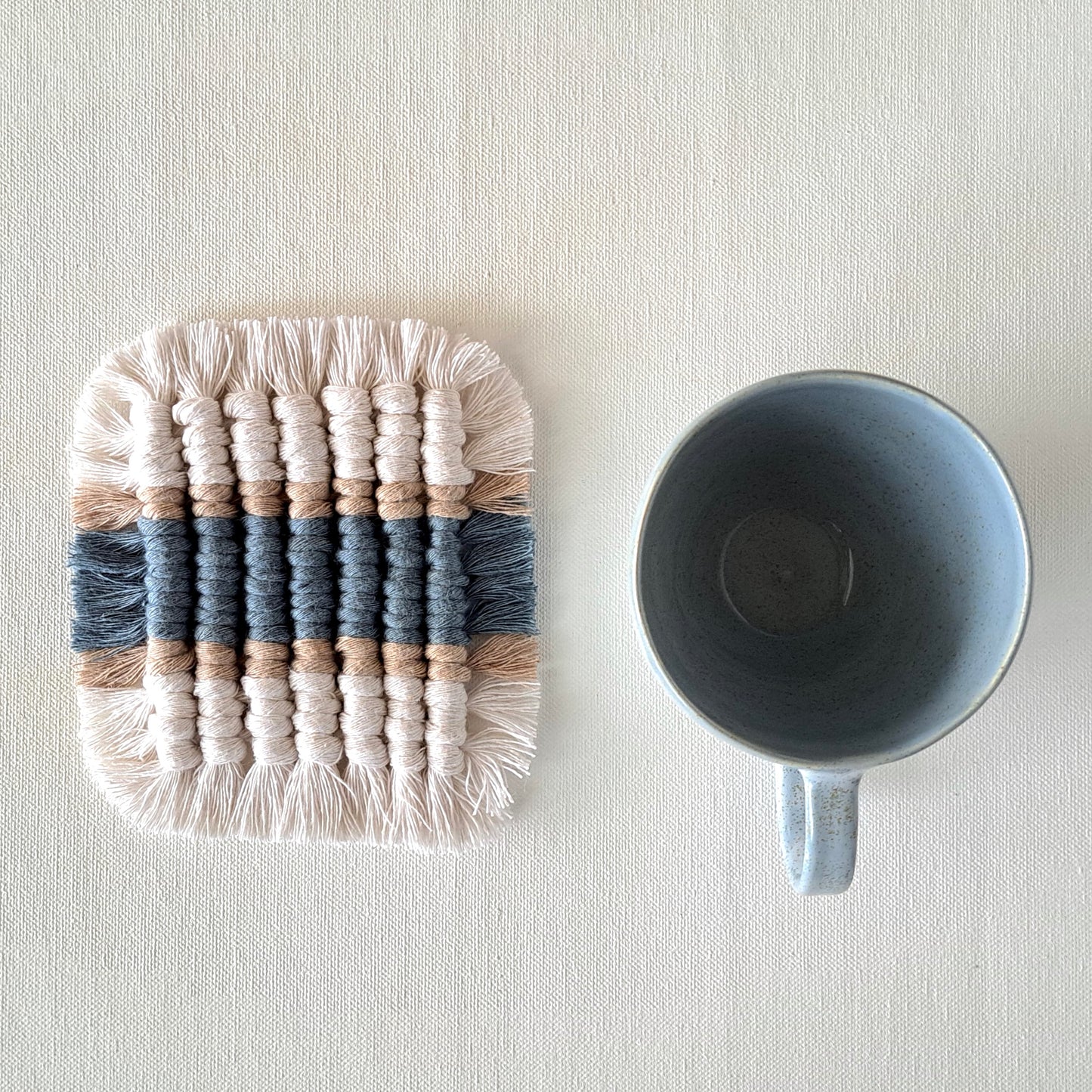 Blue Mug & Coaster Set