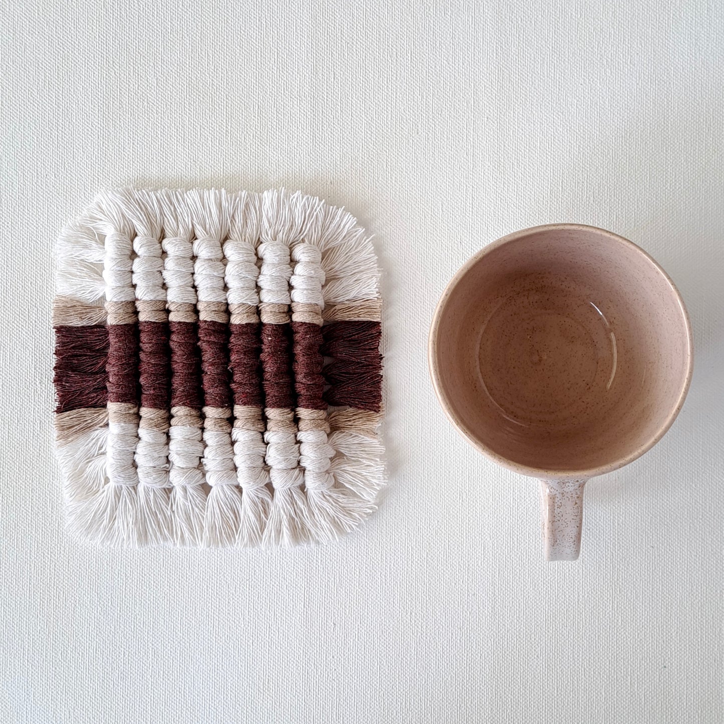 Taupe Mug & Coaster Set